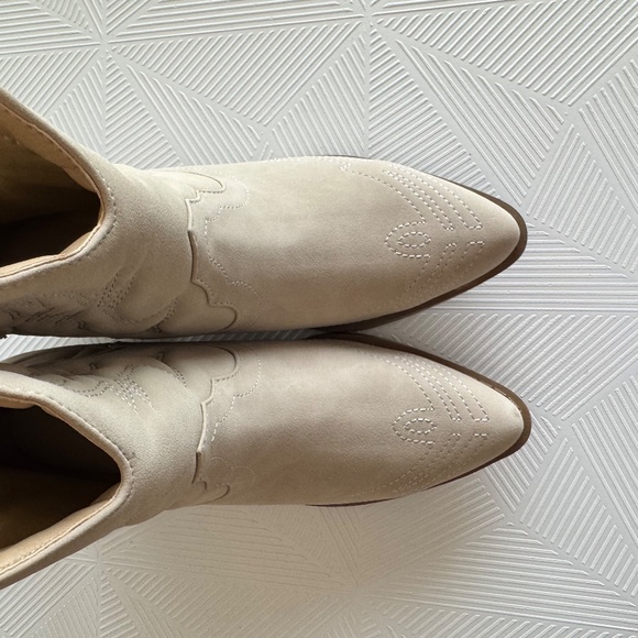 Soda Women Cowgirl Western Stitched Ankle Boots Pointed Toe Short Booties Size 7 - Picture 4 of 10